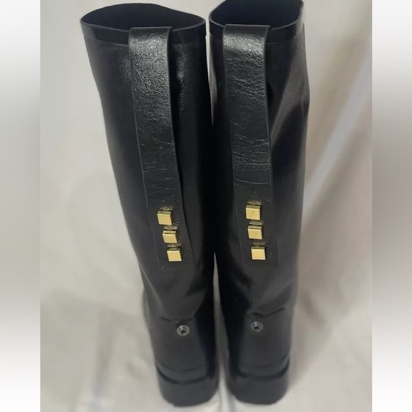 Stuart Weitzman Womens Griffin Rainboots Square Stud Adjustable Strap Sz 8 - Picture 4 of 8